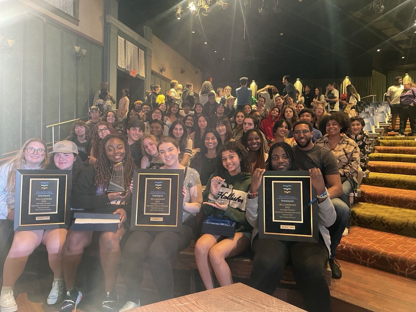 Festival awards in the audience