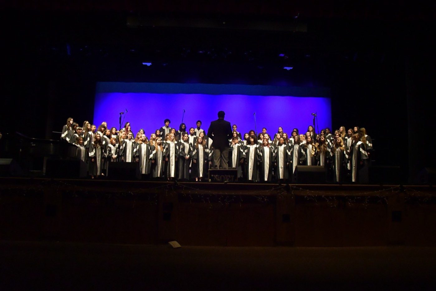 Concert Choir from the back of the hall